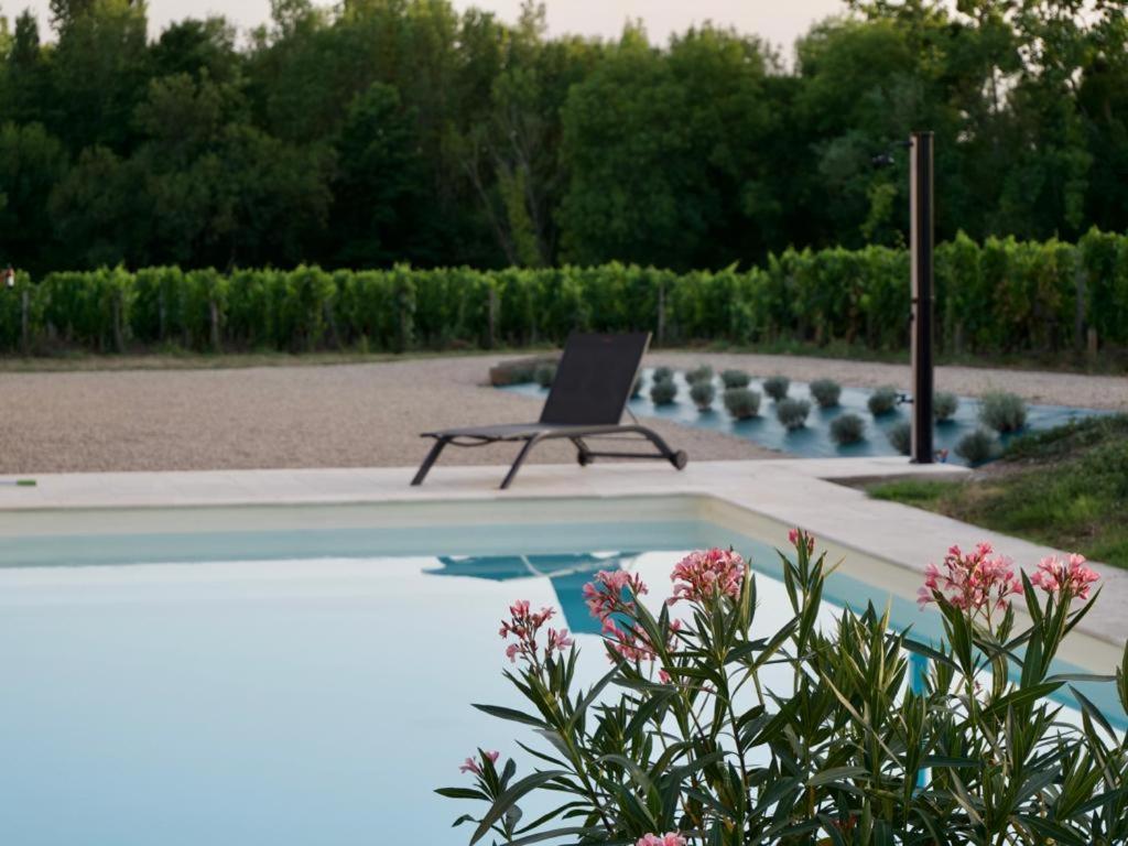 Gite Avec Piscine, Chateau De Lescours, St-Emilion Saint-Sulpice-de-Faleyrens ภายนอก รูปภาพ
